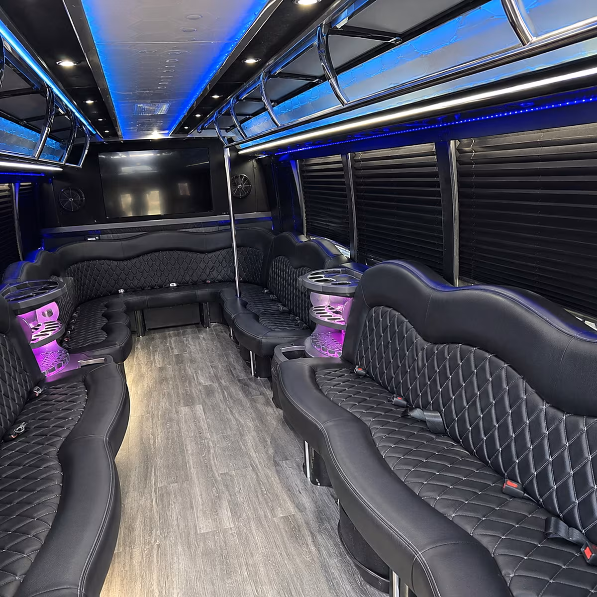 group bus transportation to college and high school sporting events near pompano beach