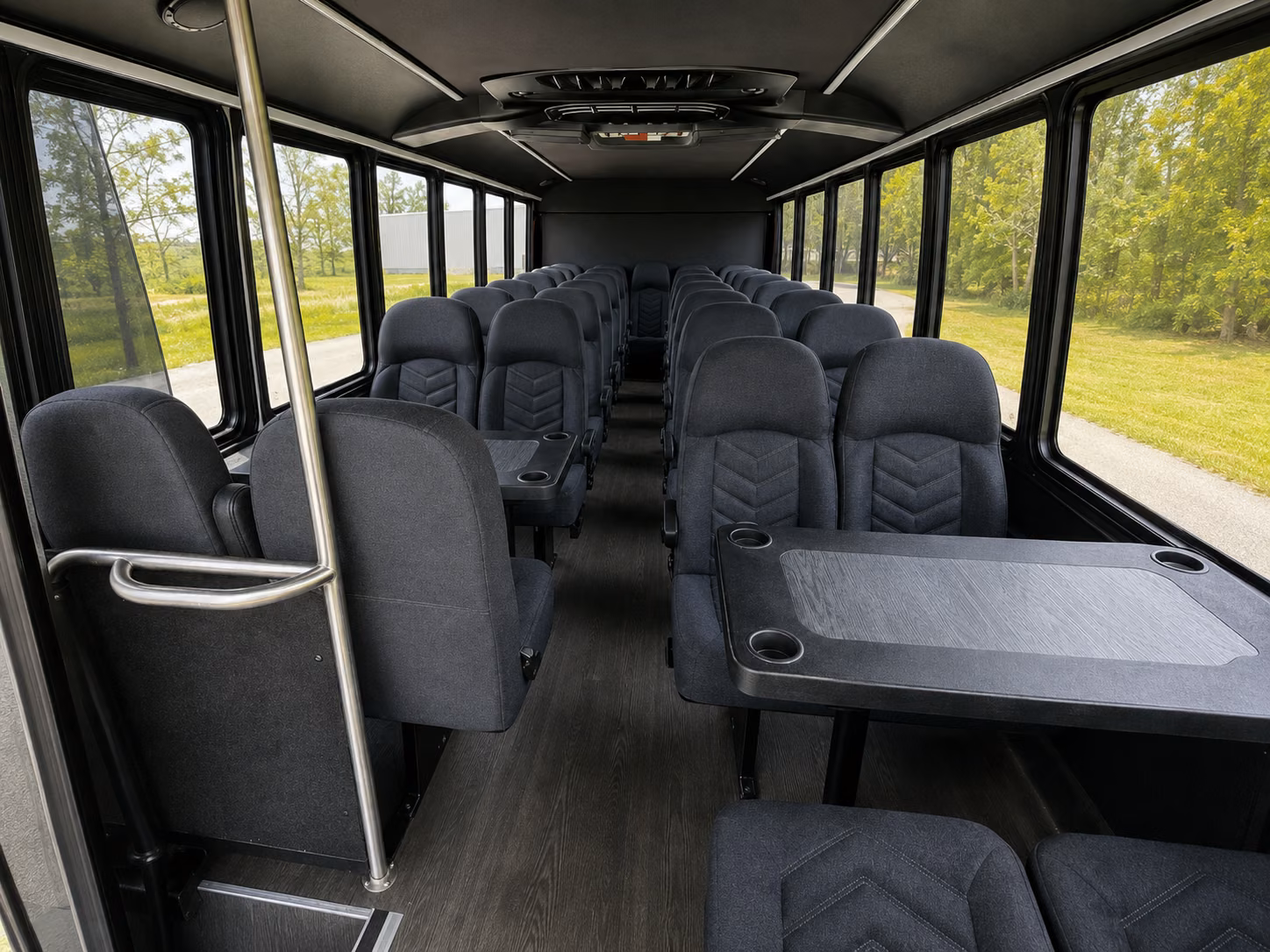 pompano beach 18 passenger minibus inside