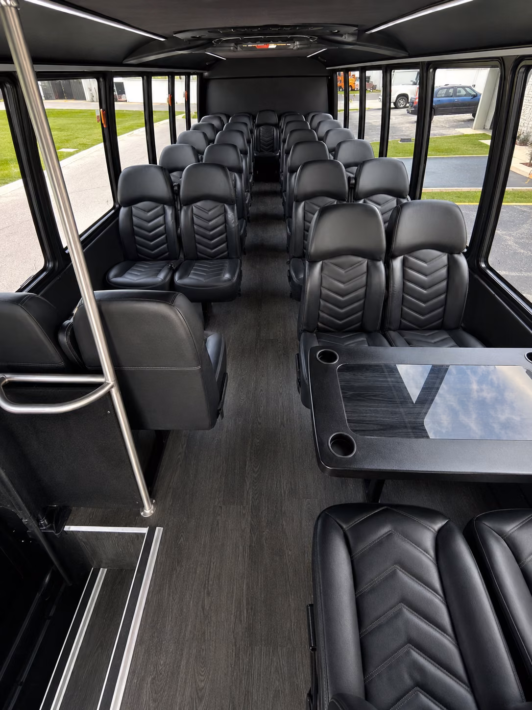 pompano beach 20 passenger minibus interior