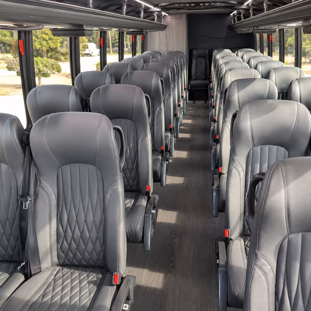 pompano beach 25 passenger minibus inside