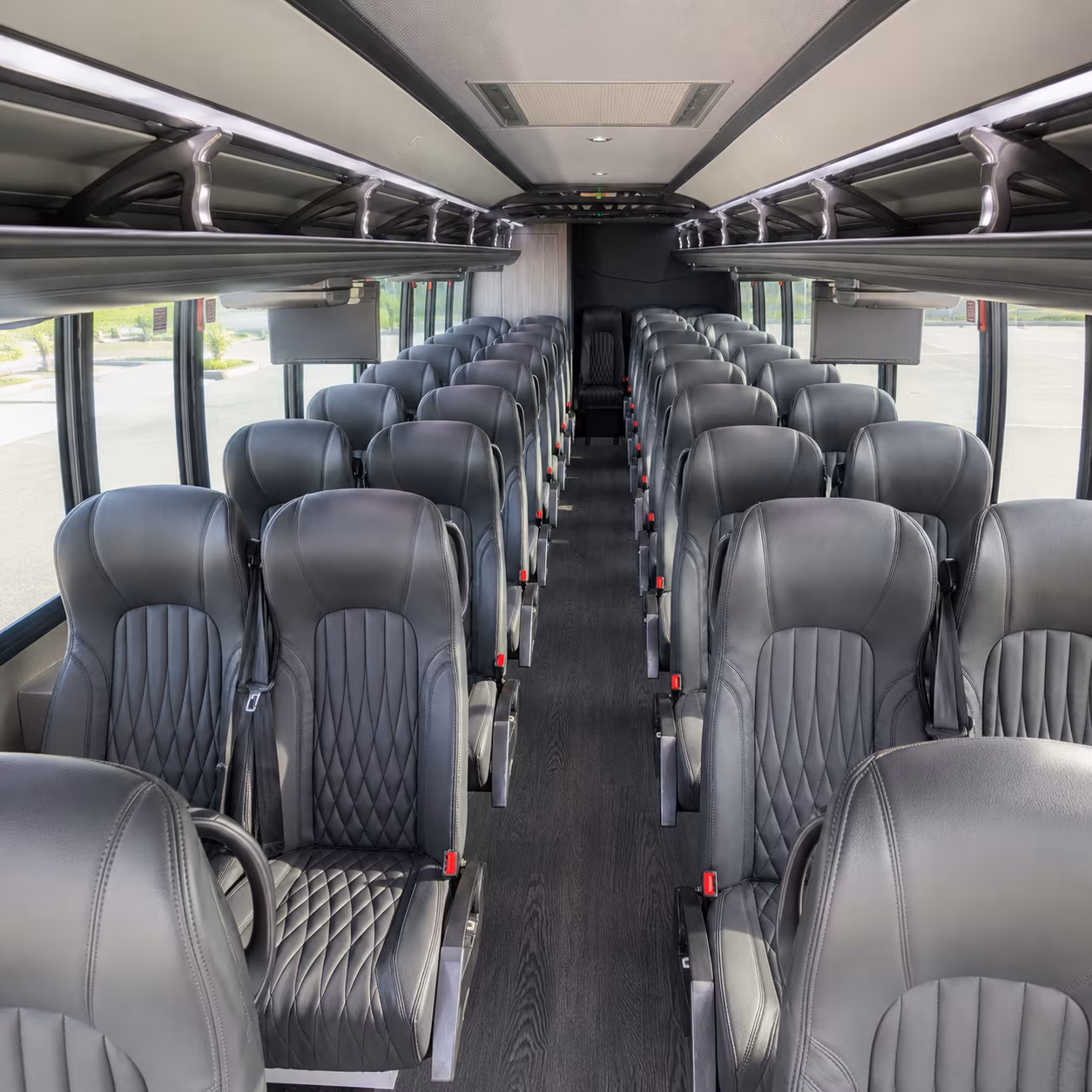 pompano beach 28 passenger minibus interior