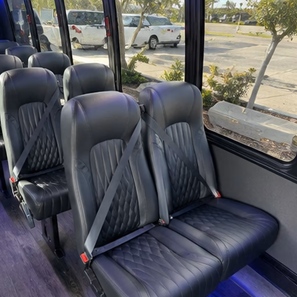 pompano beach 30 passenger minibus interior