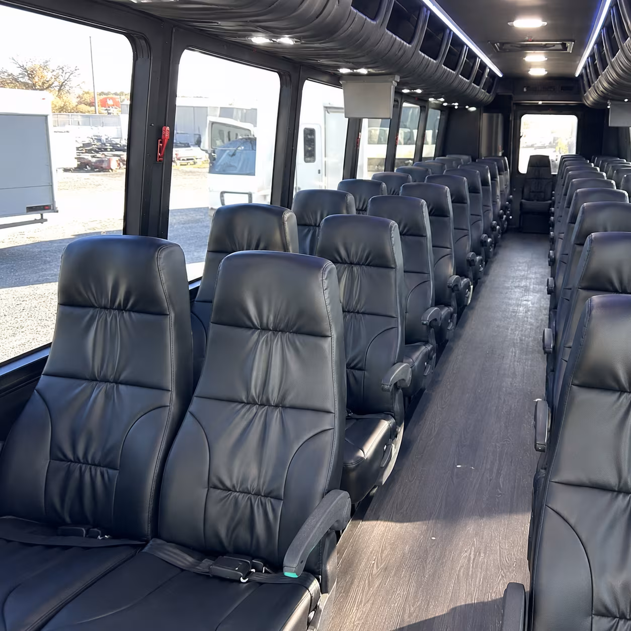 pompano beach 35 passenger minibus inside
