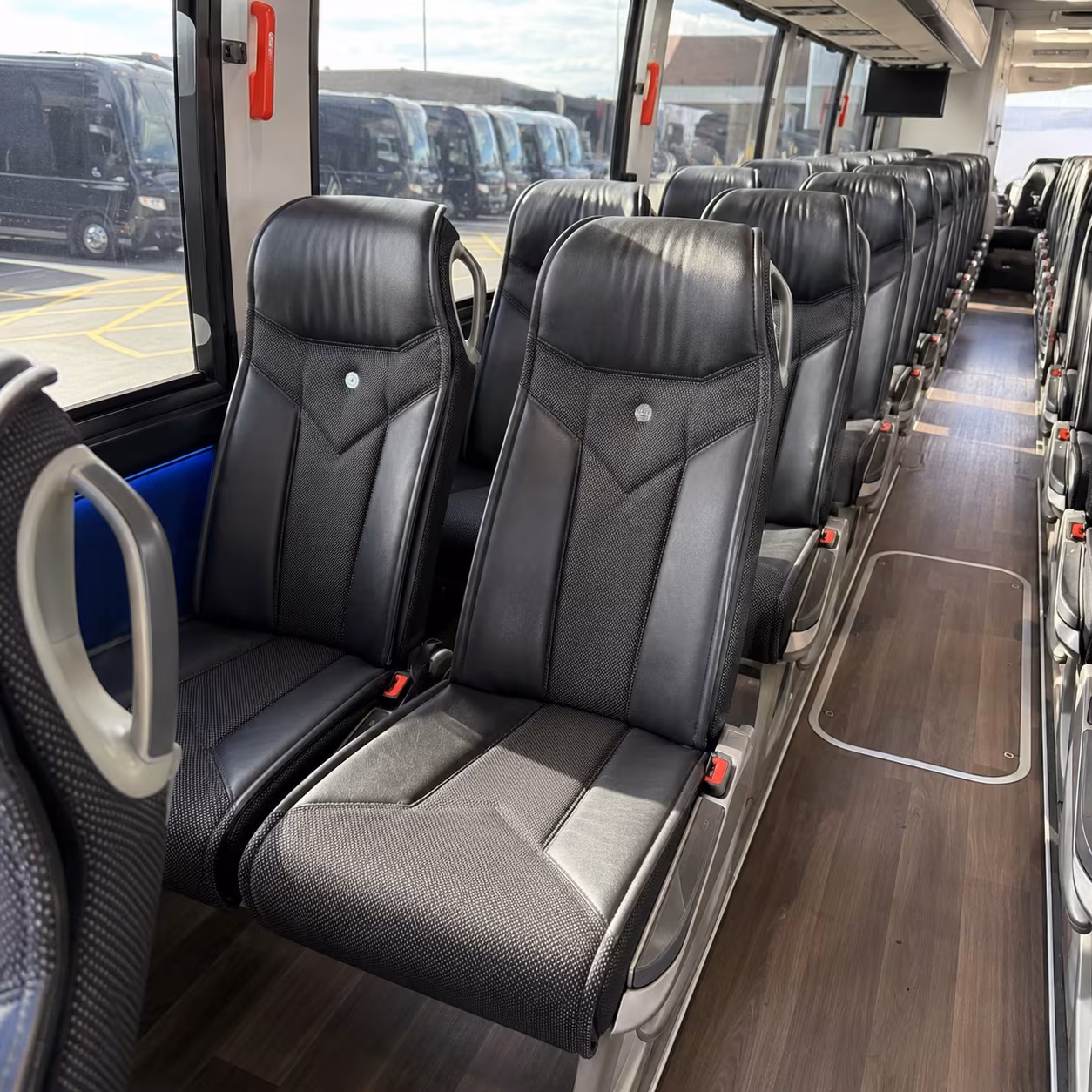 pompano beach 40 passenger charter bus interior