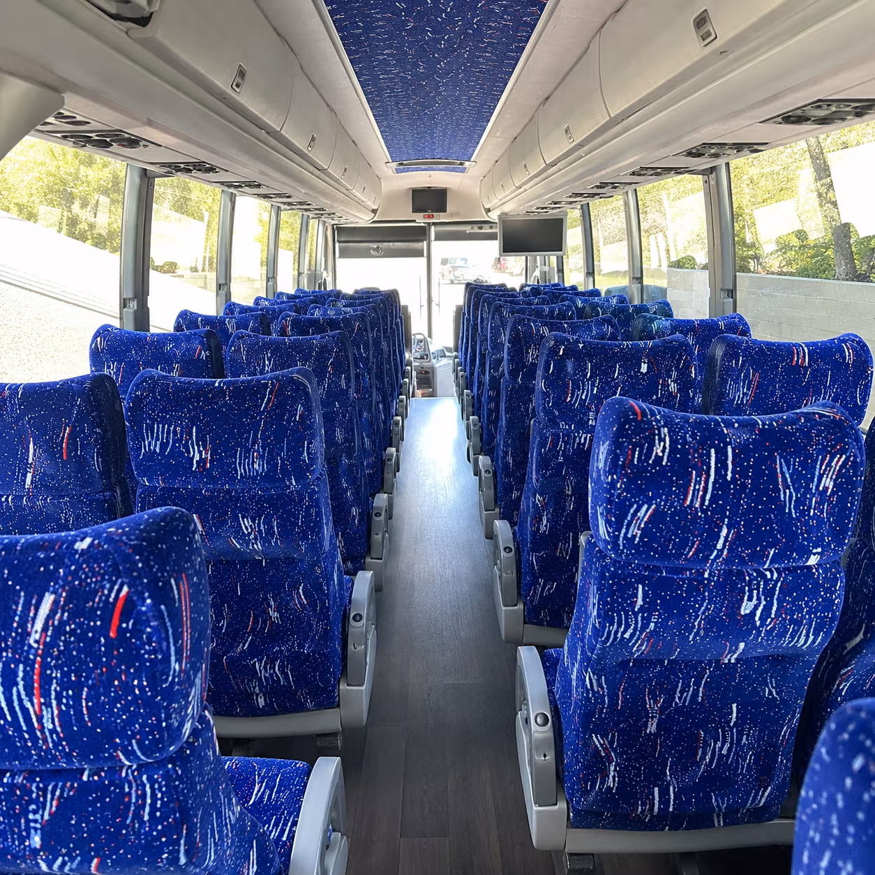 pompano beach 50 passenger charter bus interior