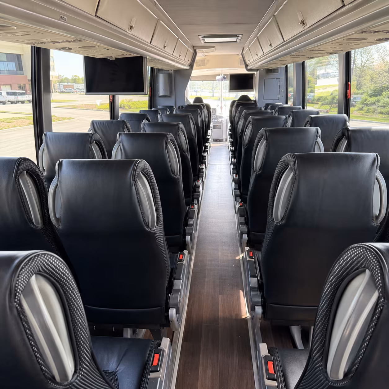 pompano beach 56 passenger charter bus inside