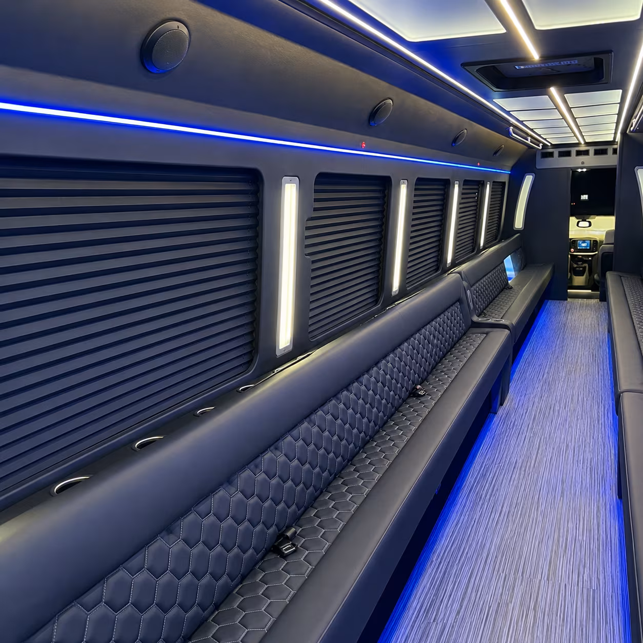 pompano beach party bus interior