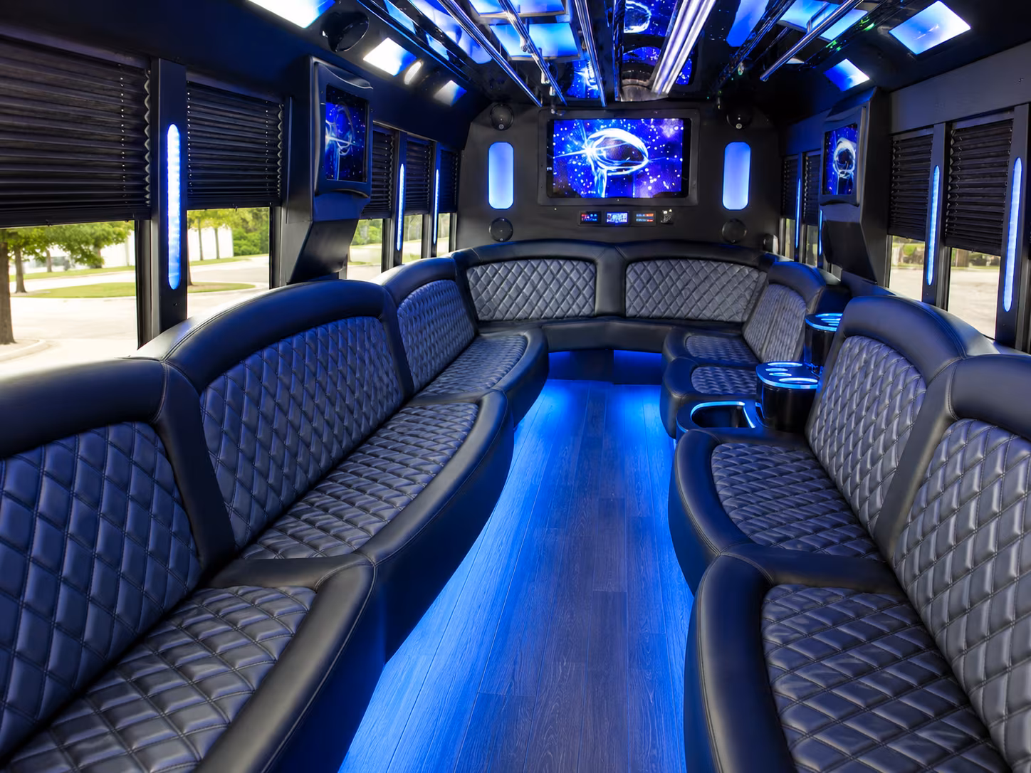 pompano beach wedding party bus rental
