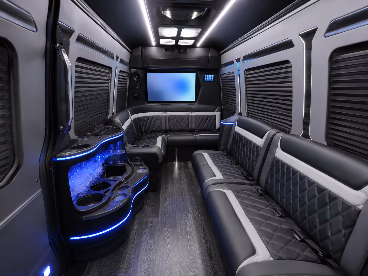pompano beach wedding transportation onboard seating